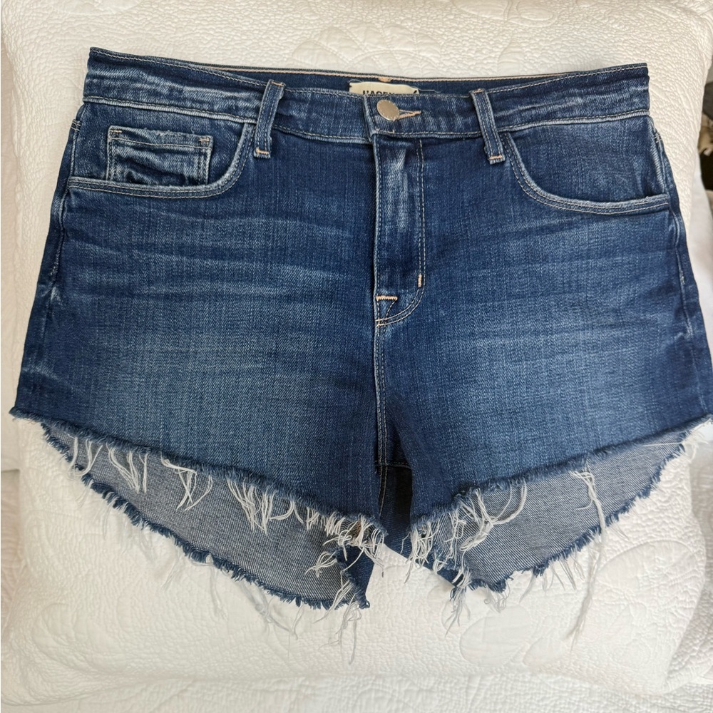 L’AGENCE Audrey Midrise Shorts Daytona Blue Shorts Women’s Size 27